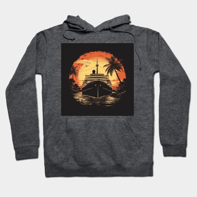 Cruise Ship Explorer: Discover the World's Treasures from the Comfort of Your Ship Hoodie by CreativeWidgets